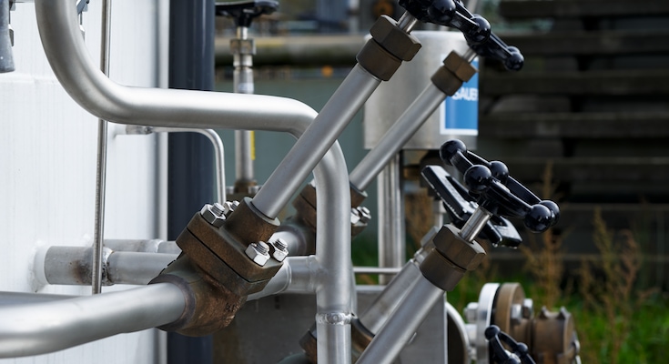 “Wastewater treatment equipment installation”